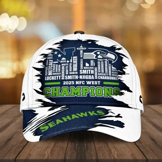 Discover Seahawks 2025 West Champions Classic Cap