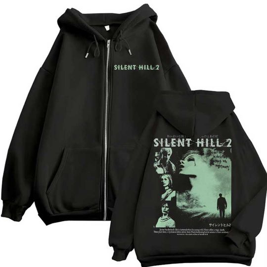 Discover Silent Hill 2 Game Hoodie Zipper Men Women Jacket Hiphop Streetwear Outfit Sweatshirt Tops P624