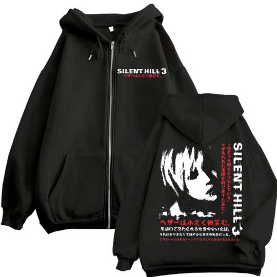 Discover Silent Hill 3 Hoodie Zipper Men Women Jacket Hiphop Streetwear Outfit Sweatshirt Tops P632
