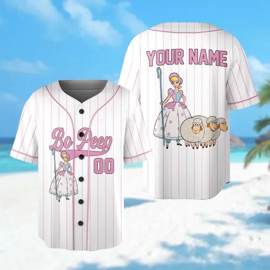 Discover Personalize Disney Toy Story Bo Peep Baseball Jersey Custom Toy Story Baseball
