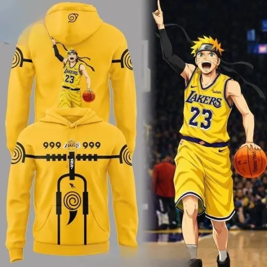 Lakers Narutoo 2026 Hokage Night Hoodie