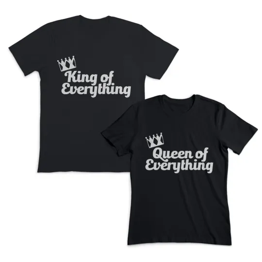 Discover Valentines Day Couples Matching Outfits King of Everything Queen of Everything