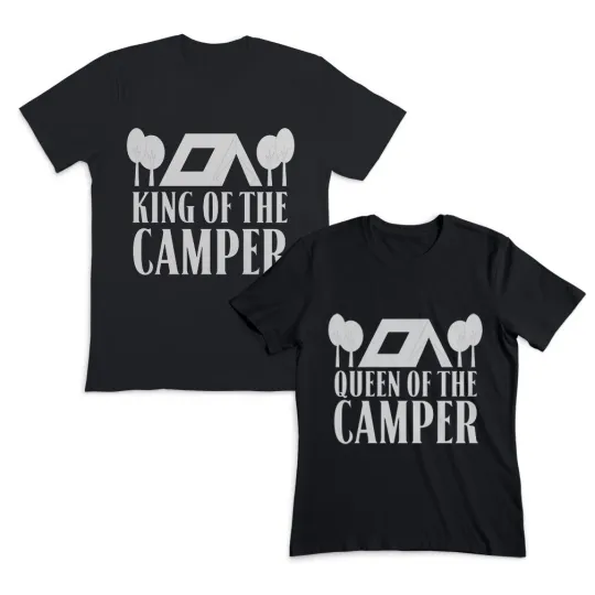 Discover Valentines Day Couples Matching Outfits King of The Camper Queen of The Camper