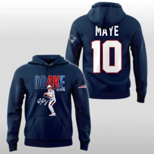 Discover Patriots .A.F.C East Champs Drake Maye 10 2025 Hoodie