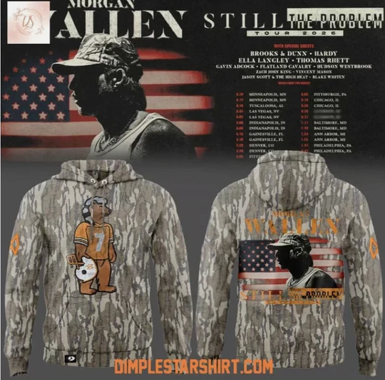 Wallen Western Still The Problem Tour 2026 Camo 3D Hoodie Gift For Valentine