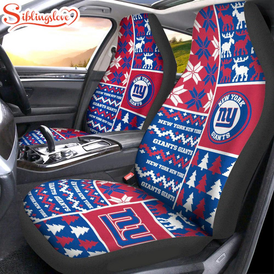 Discover football New York Giants Ugly Christmas Car Seat Covers