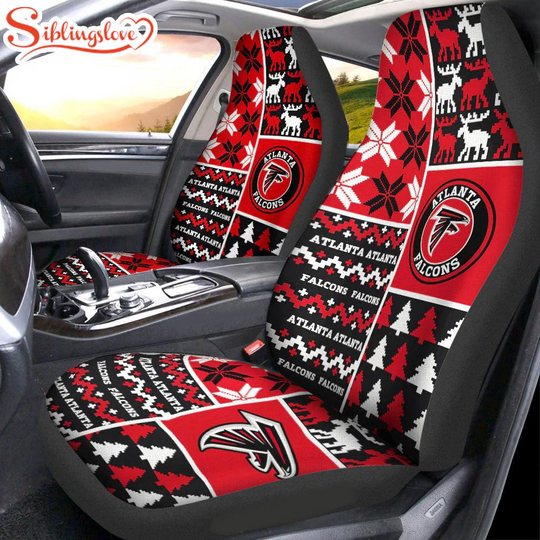 football Atlanta Falcons Ugly Christmas Car Seat Covers