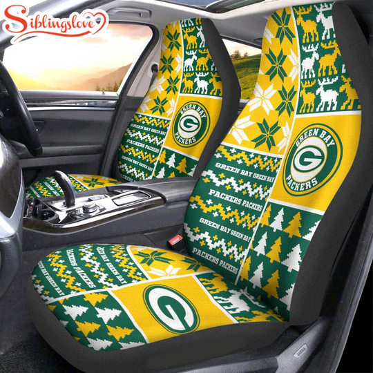 football Green Bay Packers Ugly Christmas Car Seat Covers
