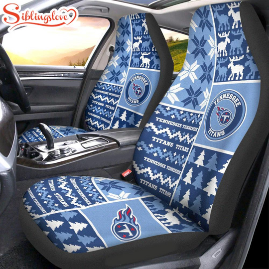 Discover football Tennessee Titans Ugly Christmas Car Seat Covers