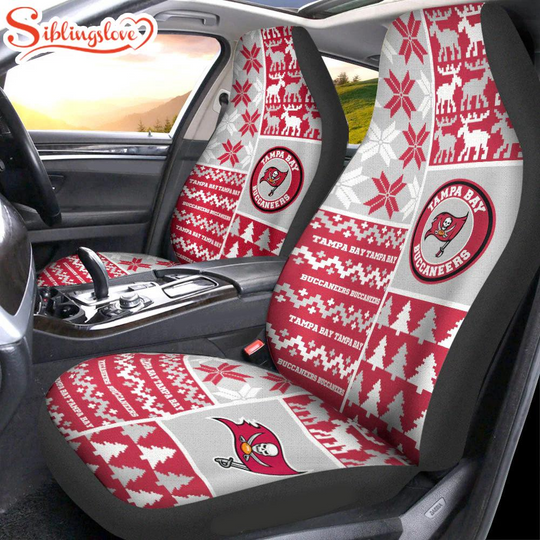 football Tampa Bay Buccaneers Ugly Christmas Car Seat Covers