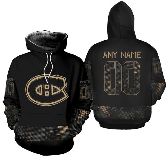 Montreal Canadiens Personalized Military Appreciation Hoodie