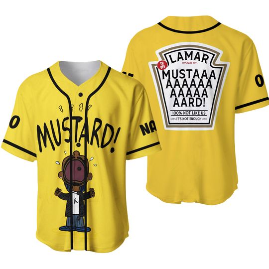 Kendrick Lamar Mustard Not Like Us Not Enough Personalized Jersey