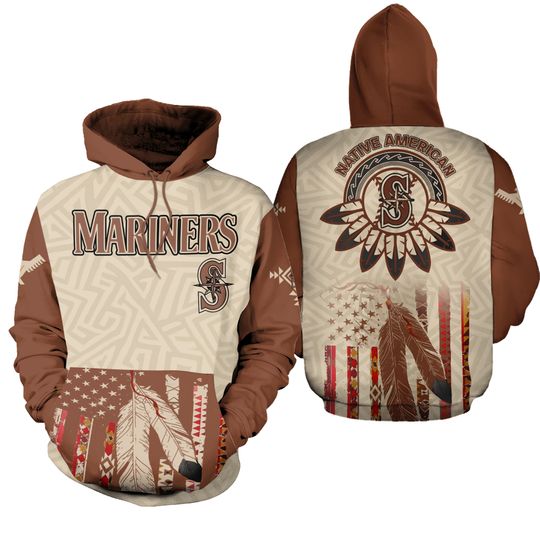 Seattle Mariners Native American Heritage Honor 2025 Hoodie Long Sleeve, T-Shirt