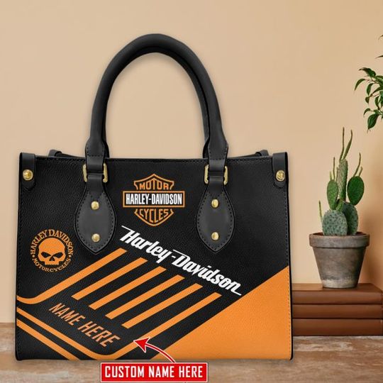Discover Harley Racing Davidson Leather Handbag, Women's Leather Bag Gift