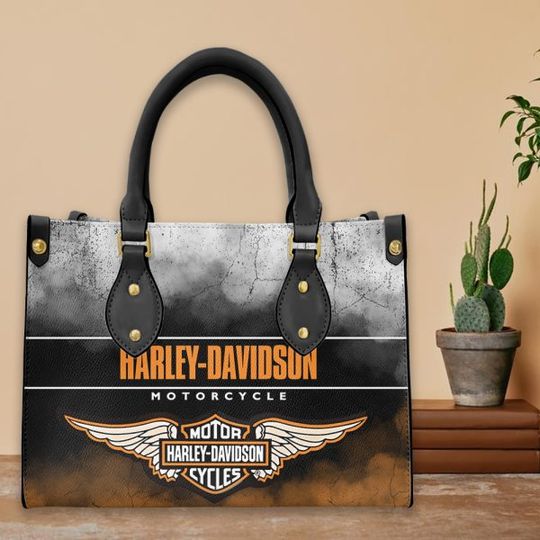 Discover Harley Racing Davidson Leather Handbag, Women's Leather Bag Gift