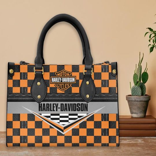 Discover Harley Racing Davidson Leather Handbag, Women's Leather Bag Gift