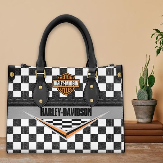 Discover Harley Racing Davidson Leather Handbag, Women's Leather Bag Gift