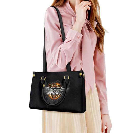 Discover Harley Racing Davidson Leather Handbag, Women's Leather Bag Gift