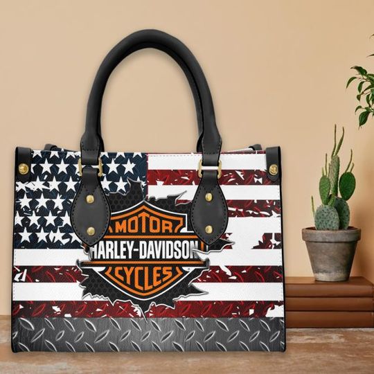 Discover Harley Racing Davidson Leather Handbag, Women's Leather Bag Gift