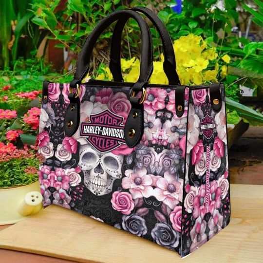 Discover Harley Racing Davidson Leather Handbag, Women's Leather Bag Gift