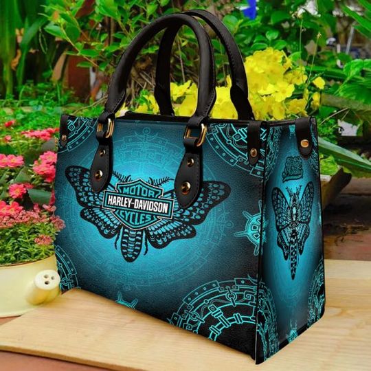Discover Harley Racing Davidson Leather Handbag, Women's Leather Bag Gift