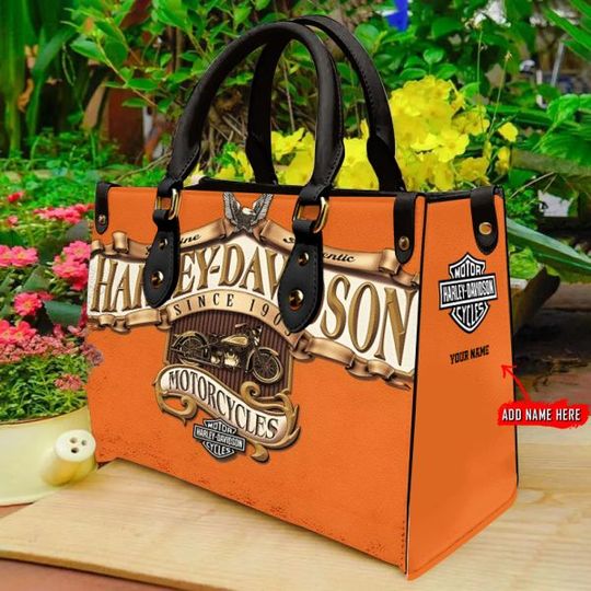 Discover Harley Racing Davidson Leather Handbag, Women's Leather Bag Gift