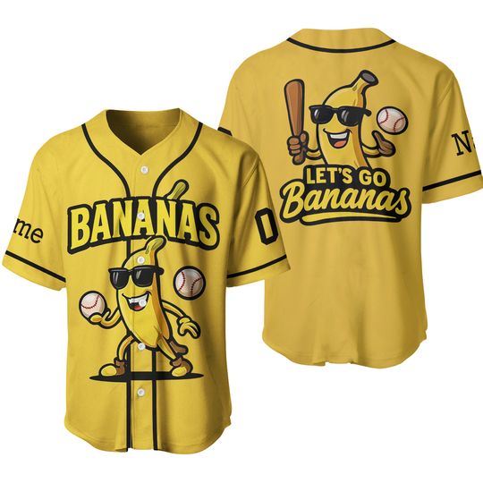 Custom Savanah Bananas Baseball Jersey