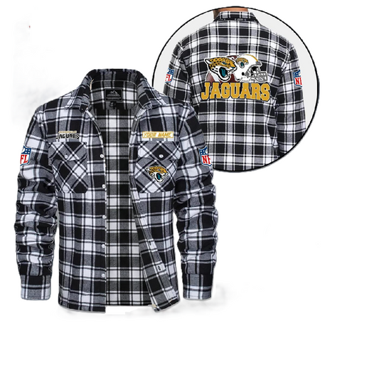 Jacksonville Jaguars Custom Vintage Flannel Shirt, College Apparel, Sports Fan Gifts, Football Shirts, Gameday Shirt