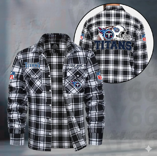 Tennessee Titans Flannel Shirt, Football Lover Gift