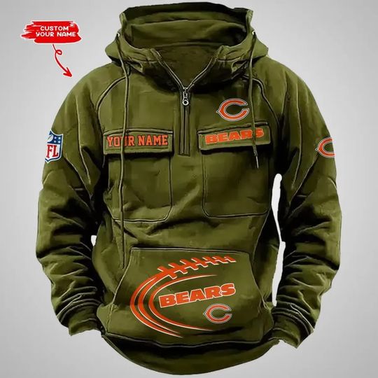 Chicago Bears Cargo Hoodies