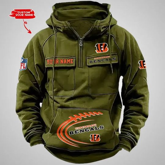 Cincinnati Bengals Cargo Hoodies