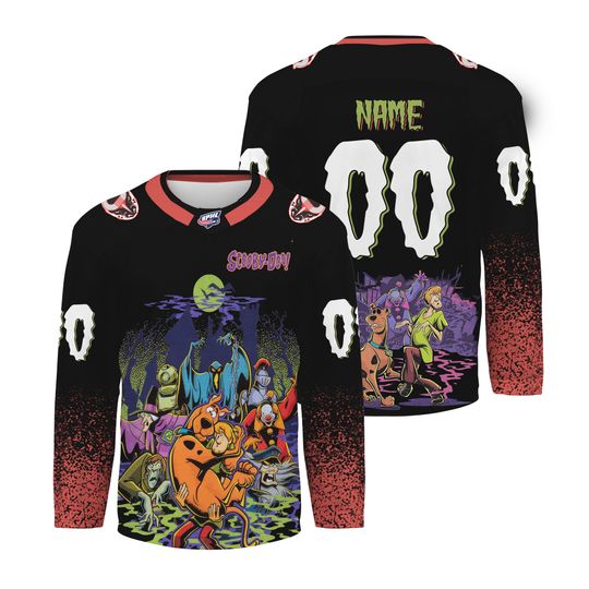 Birmingham Bulls Scooby Doo Night 2025 Hockey Shirt Hockey Team Apparel Unisex