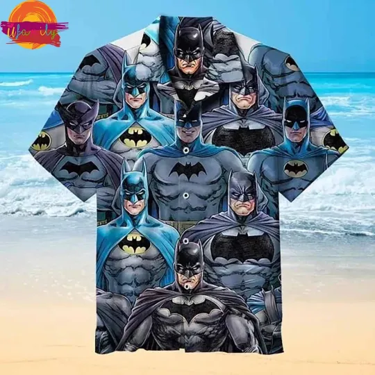 Discover Batman Pattern Hawaiian Shirt