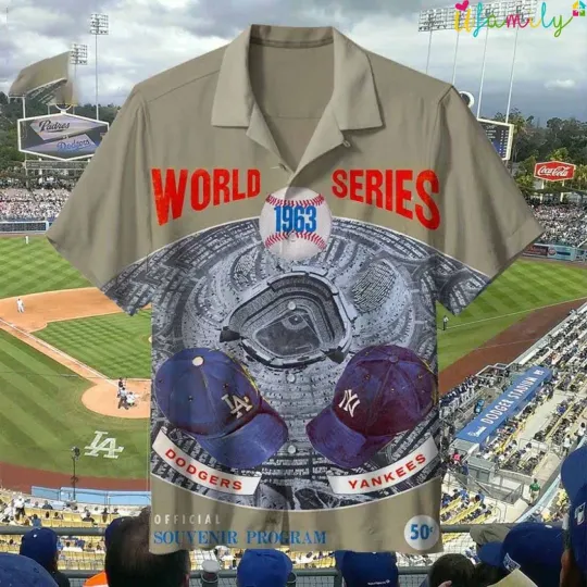 Los Angeles Dodgers Retro Hawaiian Shirt