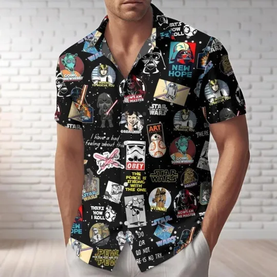 Discover Disney Star Wars Guardians Of The Galaxy Quotes Summer Beach Hawaiian Shirt