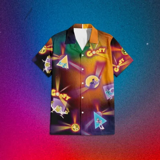 Discover Disney Goofy In A Goofy Movie Orange Hawaiian Shirt
