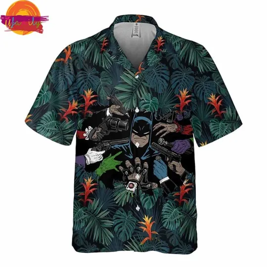 Discover Batman And Villain Hawaiian Shirt