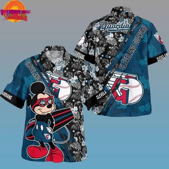 Discover Cleveland Guardians Mickey Mouse Hawaiian Shirt