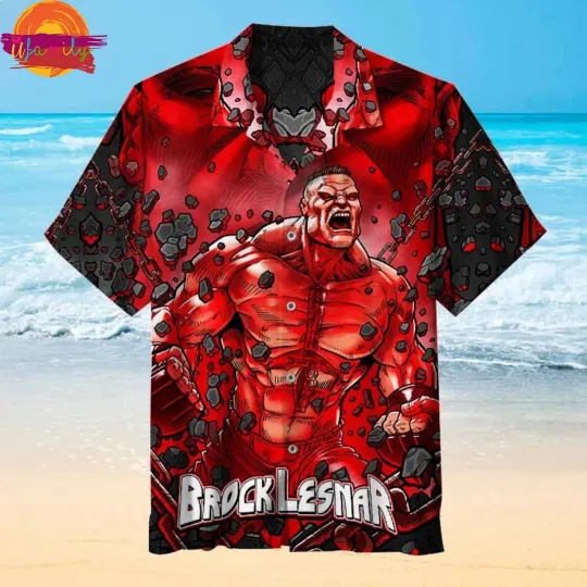 Discover Brock Edward Lesnar Wrestling Entertainment Universal Hawaiian Shirt