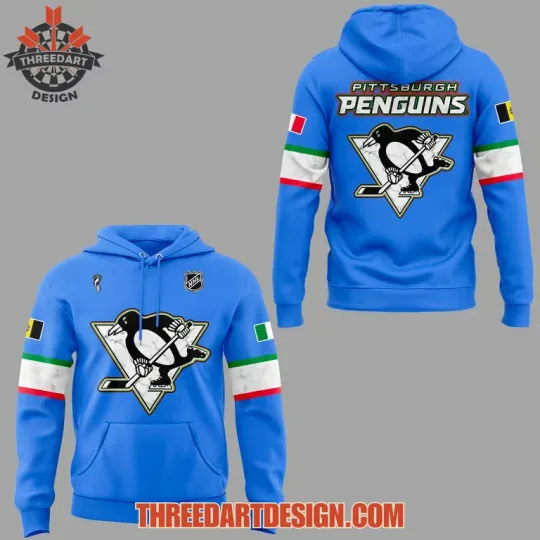 Discover Pittsburgh Penguins Jewish Heritage Night 3D Hoodie 2026 All Over Print Fan Gear