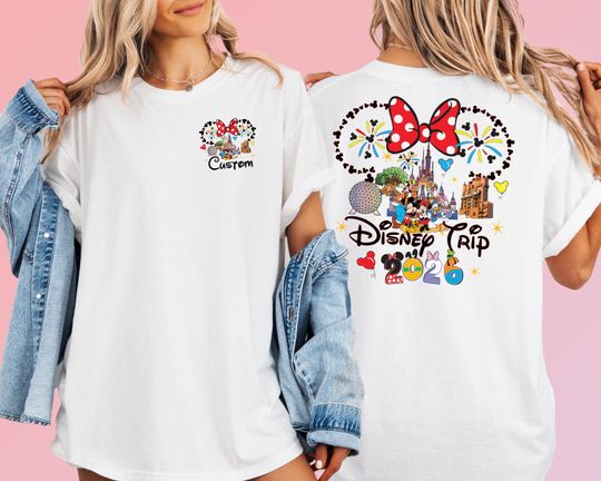 Custom Disney Trip 2026 Shirt, Disney Family Shirts, Disneyland Paris 2026 T-shirt