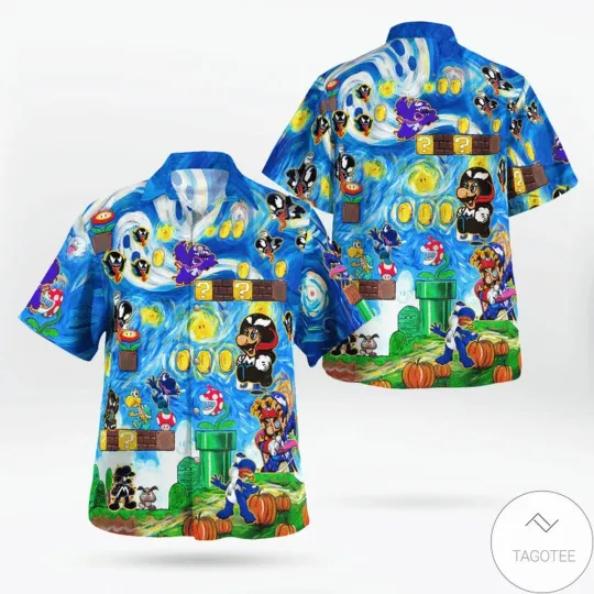 Discover Amazing Mario Venom World Funny Hawaiian Shirt For Men
