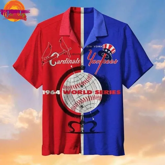 Discover World Series NY Yankees and St Louis Cardinals Hawaiian Shirt
