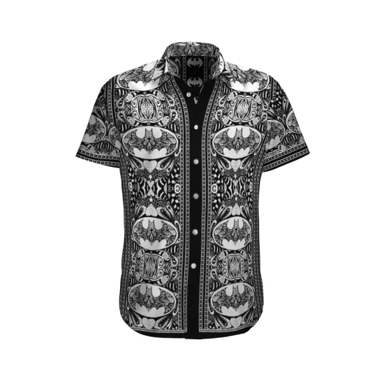 Discover Batman Pattern Hawaiian Shirt