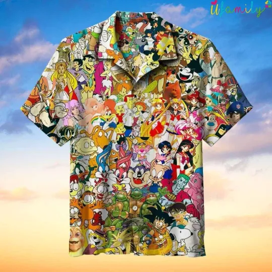 Discover 90s Cartoon Character Hawaiian Shirt
