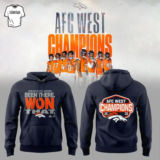Broncos A.F.C West Champions New Hoodie