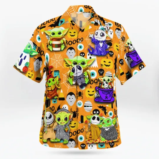 Discover Boo Baby Yoda Hawaiian Shirt For Men