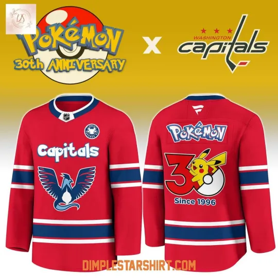 Discover Washington Capitals x PKM 30th Anniversary Hockey Shirt Men's
