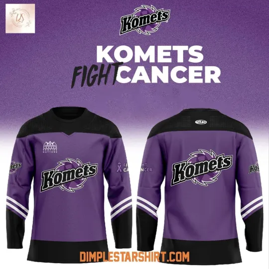 Discover Fort Wayne Komets Fight Cancer Night Hockey Shirt Men's Fan Gear