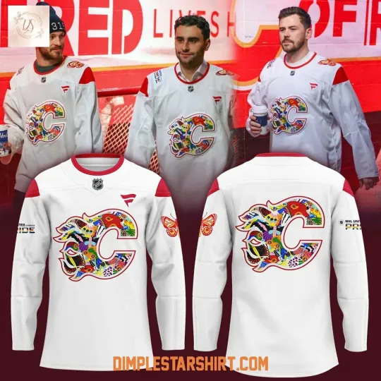Discover Calgary Flames 2026 Pride Night Hockey Shirt Men's Fan Gear Gift